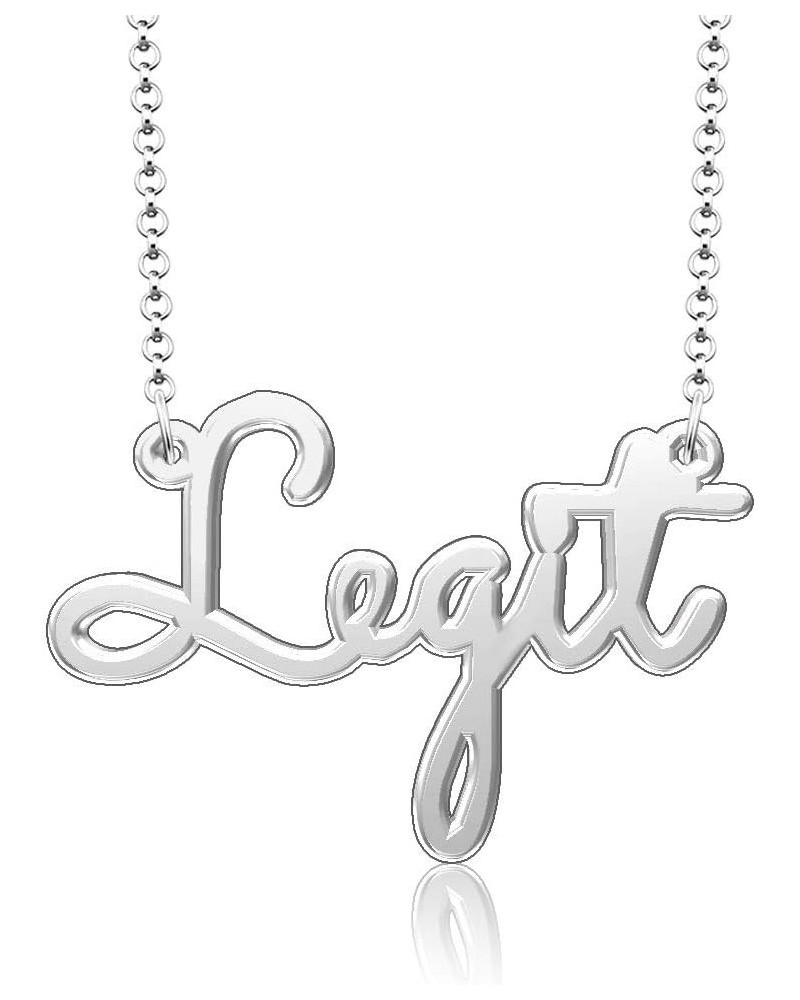 Personalized Stainless Steel Jewelry Inspirational Words Custom Name Necklace Legit $9.00 Necklaces