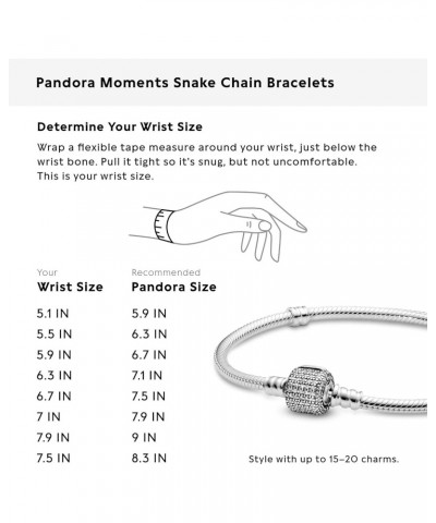 Women's bracelet 590723CZ-20 Women's Silver Signature Moments Closing zircons $53.40 Bracelets