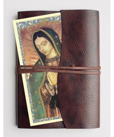 Virgin Mary Bracelet with Our Lady Of Guadalupe Prayer Card, The Lord's Prayer | Black Wood Our Lady Of Guadalupe Bracelet wi...