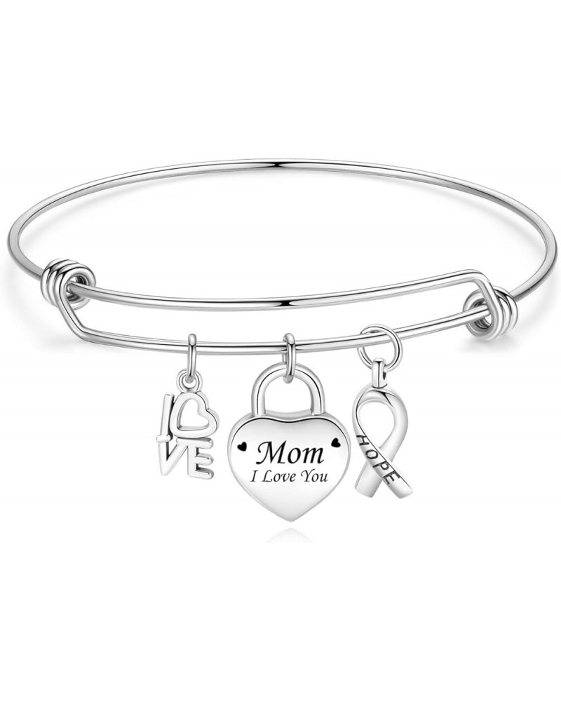 Remember I Love You Mom Bracelets - A Sentimental Mother's Day Gift for Women from Son or Daughter love bangle $13.74 Bracelets