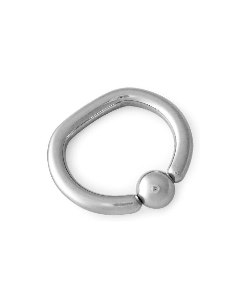 316L Surgical Steel D Ring Captive Bead 12g 0.38 Inches $8.60 Body Jewelry