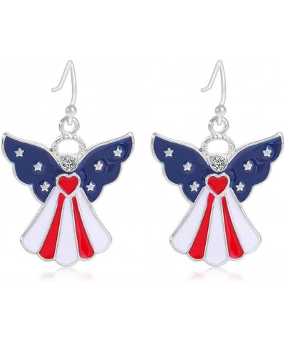 American Flag Earrings 4th of July Drop Dangle Earrings for Women Girls Independence Day Patriotic Earrings,Memorial Day Earr...