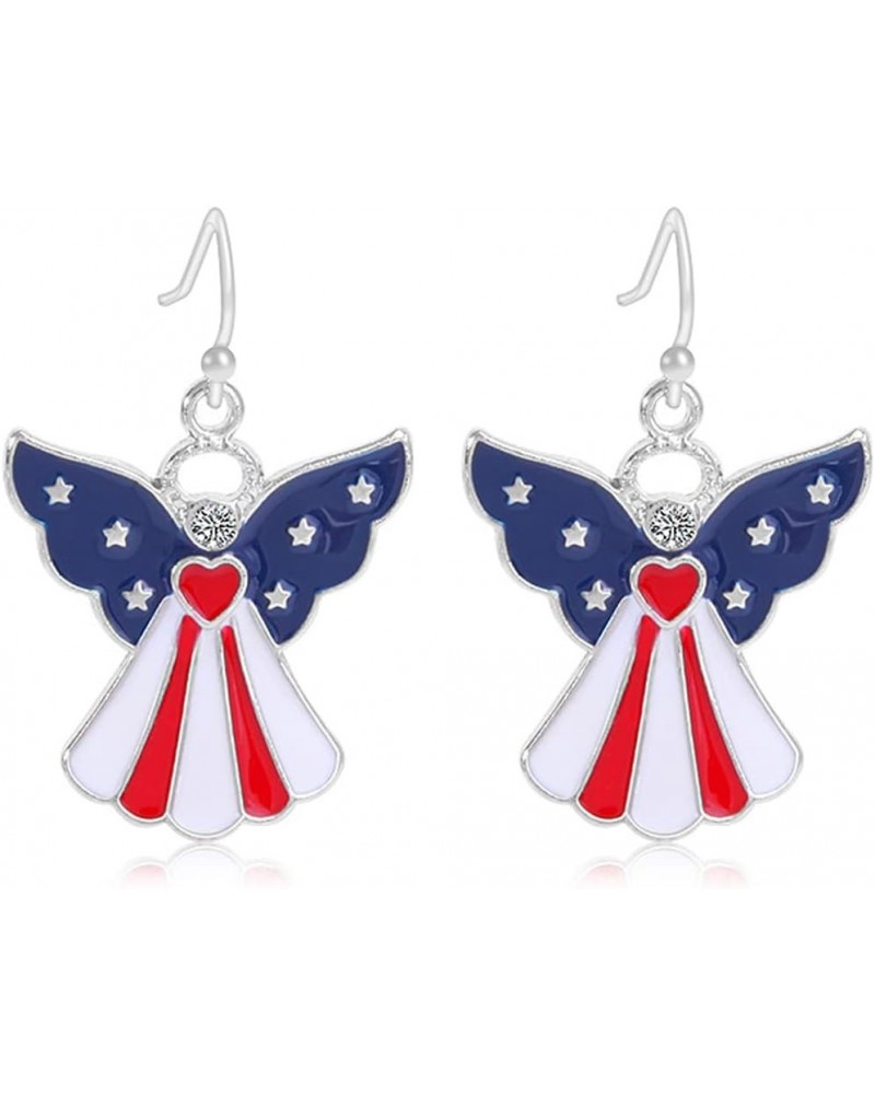 American Flag Earrings 4th of July Drop Dangle Earrings for Women Girls Independence Day Patriotic Earrings,Memorial Day Earr...