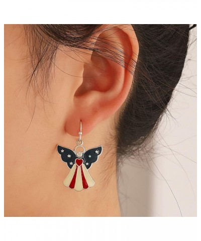 American Flag Earrings 4th of July Drop Dangle Earrings for Women Girls Independence Day Patriotic Earrings,Memorial Day Earr...