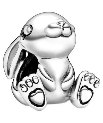 Nini The Rabbit Charm Sterling Silver Cute Bunny Bead fit European Bracelets Lucky Animal $11.22 Bracelets