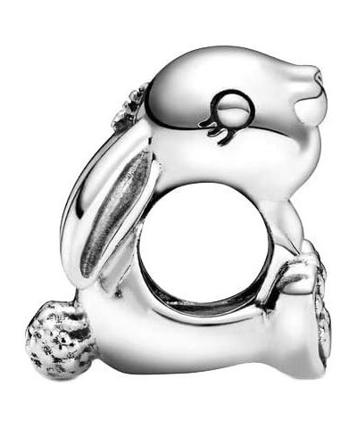 Nini The Rabbit Charm Sterling Silver Cute Bunny Bead fit European Bracelets Lucky Animal $11.22 Bracelets