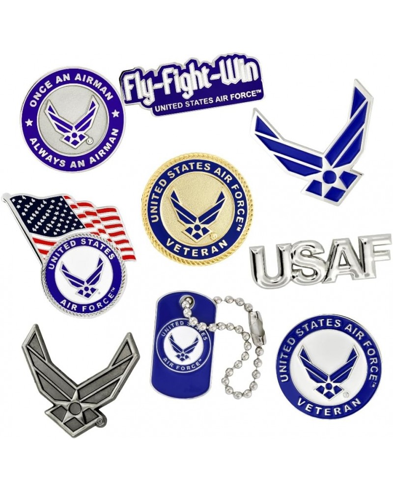 PinMart's Officially Licensed US Air Force Lapel Pins – USAF Flag, USAF Emblem, & Air Force Insignia Military Pins – Veterans...