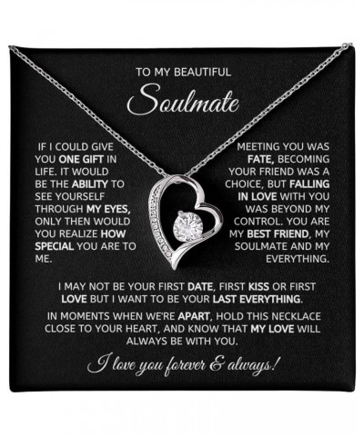 Soulmate Necklace for Women Wife Girlfriend Gifts For Wife Romantic, Wife Birthday Gift Ideas, Necklace For Wife From Husband...