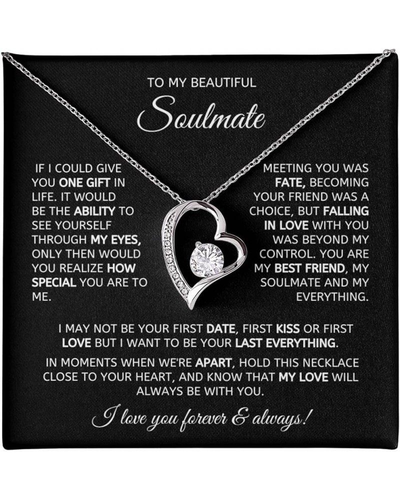 Soulmate Necklace for Women Wife Girlfriend Gifts For Wife Romantic, Wife Birthday Gift Ideas, Necklace For Wife From Husband...