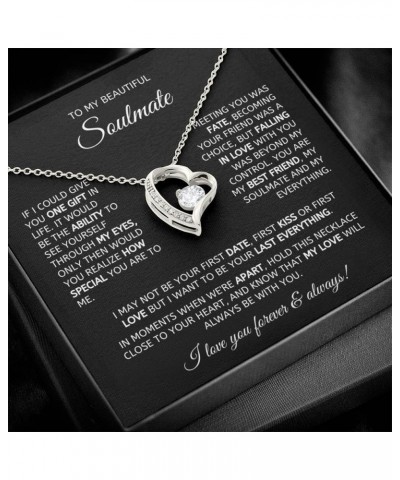 Soulmate Necklace for Women Wife Girlfriend Gifts For Wife Romantic, Wife Birthday Gift Ideas, Necklace For Wife From Husband...