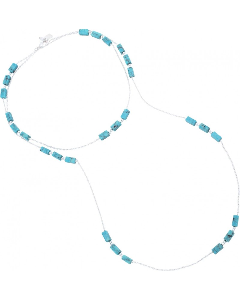 Turquoise Station Necklace $25.97 Necklaces