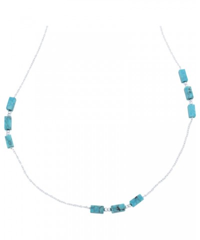 Turquoise Station Necklace $25.97 Necklaces