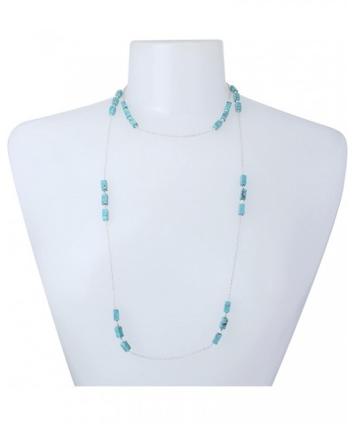 Turquoise Station Necklace $25.97 Necklaces