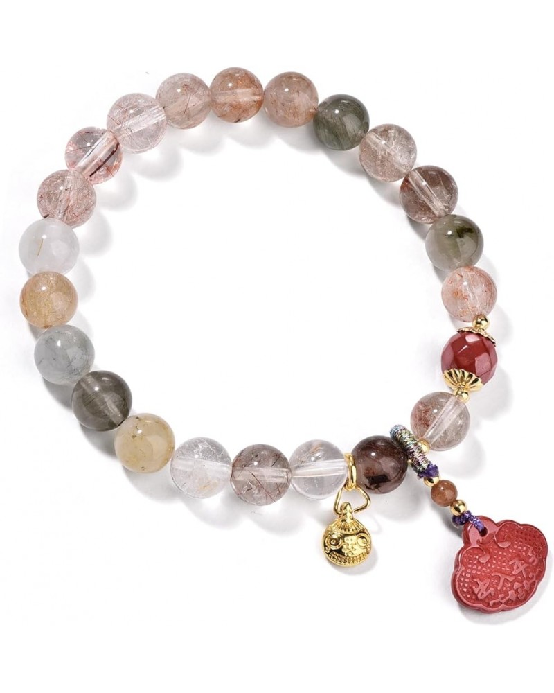 Natural Stone Beaded Bracelet for Women Cute Fancy Gemstone Bracelet Jewelry Gift A7 $16.51 Bracelets