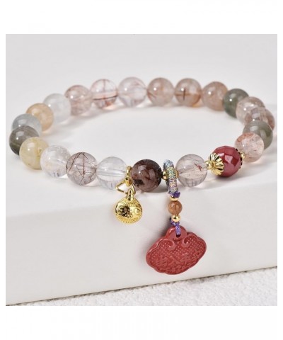 Natural Stone Beaded Bracelet for Women Cute Fancy Gemstone Bracelet Jewelry Gift A7 $16.51 Bracelets