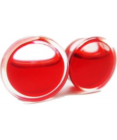 Liquid Blood Filled Ear Plugs - Double Flared - 8 Sizes - Pair 5/8" (16mm) $8.52 Body Jewelry