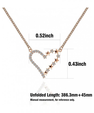 SEABOW Women s Necklace 925 Sterling Silver with Cubic Zirconia 18K Gold Plated Jewelry Ideal Gift for Wife Mom $5.29 Necklaces