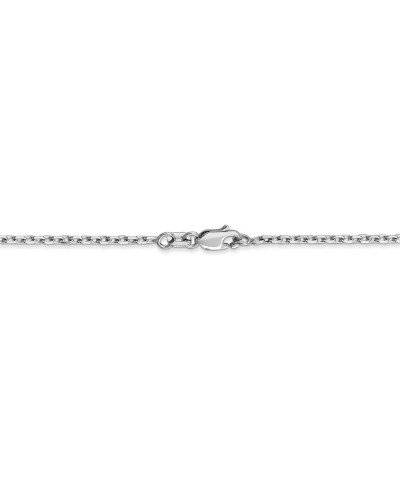 10k White Gold Diamond-Cut Cable Chain Necklace 18.0 Inches 1.8 mm $52.54 Necklaces