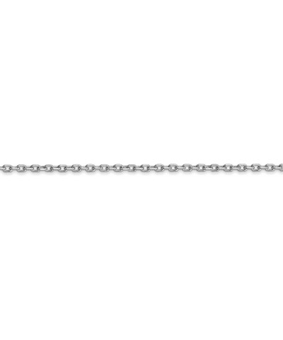 10k White Gold Diamond-Cut Cable Chain Necklace 18.0 Inches 1.8 mm $52.54 Necklaces