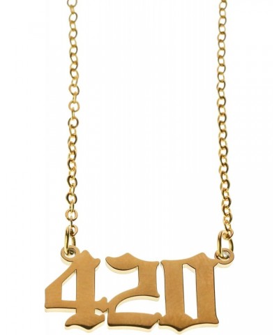 Marijuana Day Gold Necklace $15.48 Necklaces