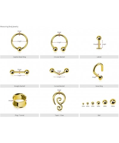 Hinged Seamless Septum Clicker Ring 316L Surgical Steel (Sold Individually) (10g 12mm Gold) $9.43 Body Jewelry