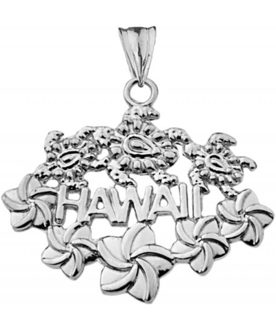 Elegant Sterling Silver Aloha State Hawaii Charm Pendant $14.09 Necklaces