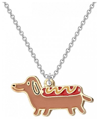 Dog Lovers Necklace Gifts Dachshund Corgi Chihuahua Necklace Dog Owners Jewelry Pet Lovers Gifts Dachshund necklace $8.83 Nec...