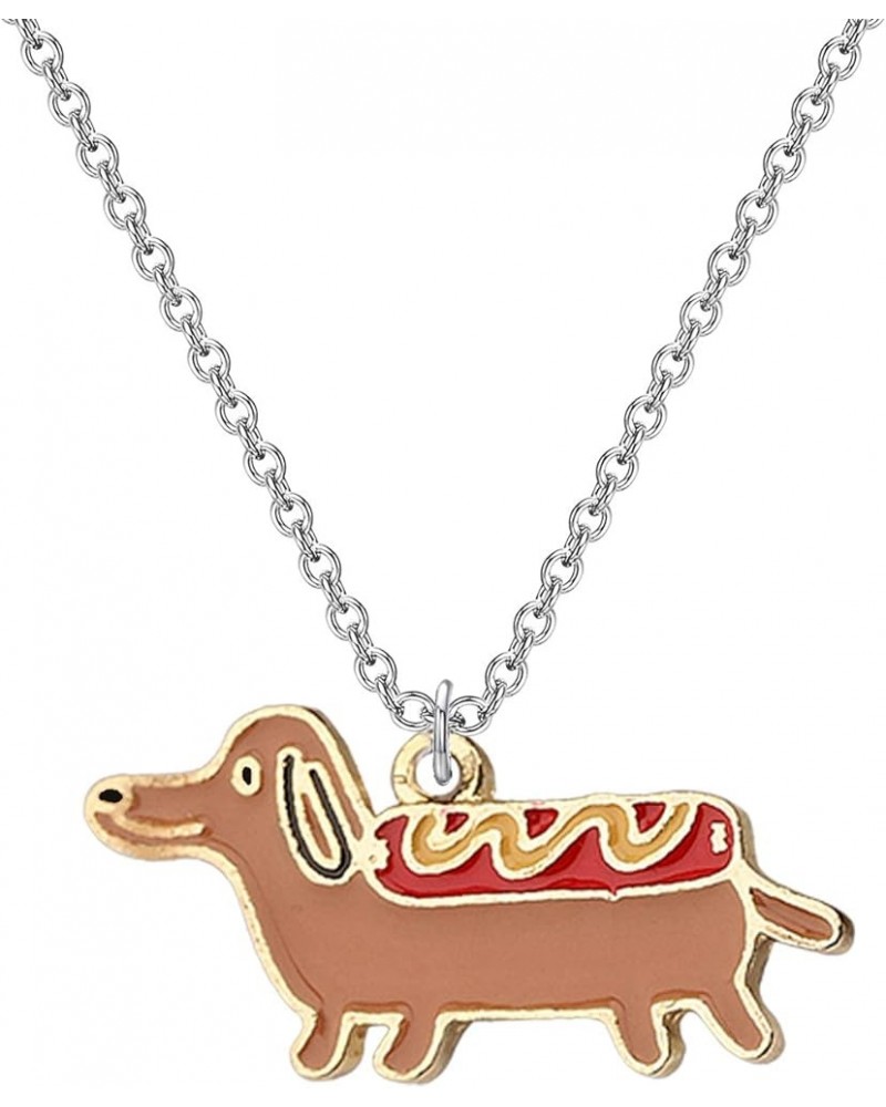 Dog Lovers Necklace Gifts Dachshund Corgi Chihuahua Necklace Dog Owners Jewelry Pet Lovers Gifts Dachshund necklace $8.83 Nec...