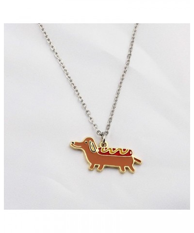 Dog Lovers Necklace Gifts Dachshund Corgi Chihuahua Necklace Dog Owners Jewelry Pet Lovers Gifts Dachshund necklace $8.83 Nec...