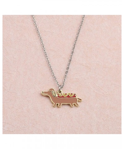 Dog Lovers Necklace Gifts Dachshund Corgi Chihuahua Necklace Dog Owners Jewelry Pet Lovers Gifts Dachshund necklace $8.83 Nec...