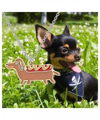 Dog Lovers Necklace Gifts Dachshund Corgi Chihuahua Necklace Dog Owners Jewelry Pet Lovers Gifts Dachshund necklace $8.83 Nec...