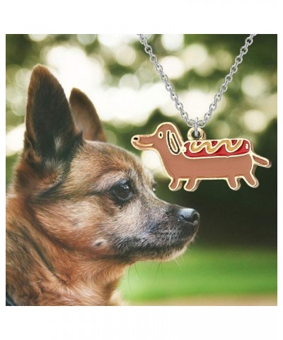 Dog Lovers Necklace Gifts Dachshund Corgi Chihuahua Necklace Dog Owners Jewelry Pet Lovers Gifts Dachshund necklace $8.83 Nec...