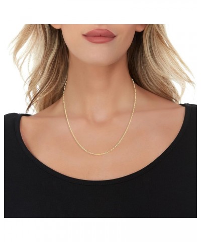 14k Fine Gold 1.5mm Adjustable Solid Paperclip Necklace, 22 Inch yellow-gold $64.59 Necklaces