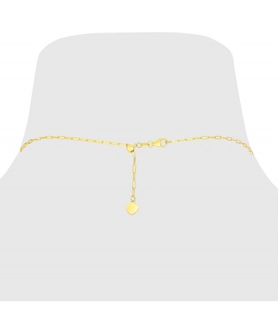 14k Fine Gold 1.5mm Adjustable Solid Paperclip Necklace, 22 Inch yellow-gold $64.59 Necklaces