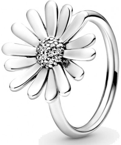 925 Sterling Silver Ring Polished Crown Freehand Hearts Love Daisy Flower Crown Freedom Ring for Women Gift Fashion Jewelry 3...