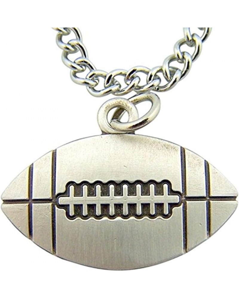 Sterling Silver Sports Medal with Saint Sebastian Protect This Athlete Back Football $32.44 Pendants