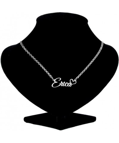 Sterling Silver Name Necklace Personalized with Crown Customized Prime Pendant for Girls Boys Men Women Erica $12.89 Necklaces