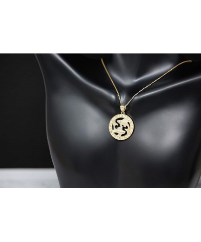 14k Yellow Gold Zodiac Pendant Necklace 22.0 Inches Scorpio $92.39 Necklaces