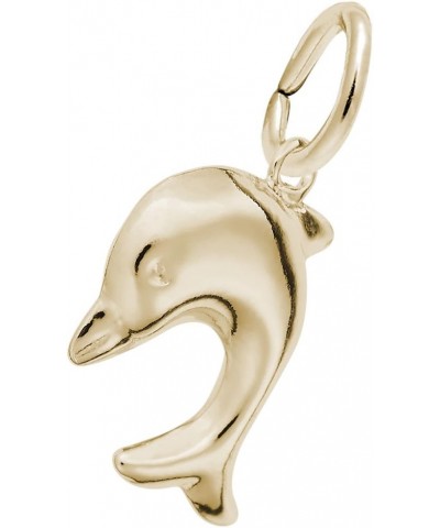 Dolphin Charm Pendant Available in Gold or Sterling Silver gold-plated-silver 925 $28.03 Pendants