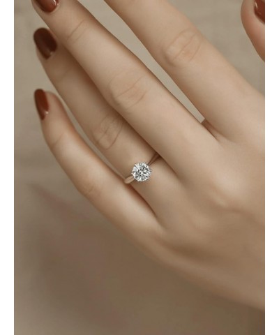 Moissanite Engagement Ring for Women Gold Plated Sterling Silver Promise Wedding Rings for Her 1 Carat $33.20 Rings