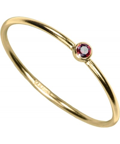 14kt Gold Filled Color CZ Stacking Rings Garnet-Red-Color $11.55 Others