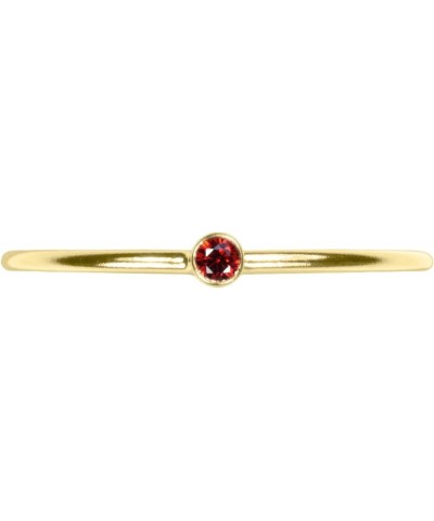 14kt Gold Filled Color CZ Stacking Rings Garnet-Red-Color $11.55 Others