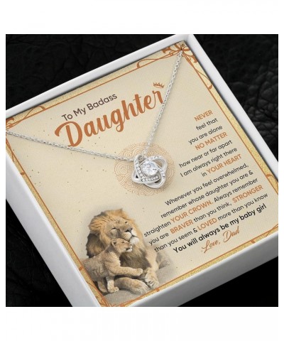 To My Daughter Necklace from Dad Mom - Daughter Gifts from Mother Father, Beautiful Necklace for Birthday, Graduation, Weddin...