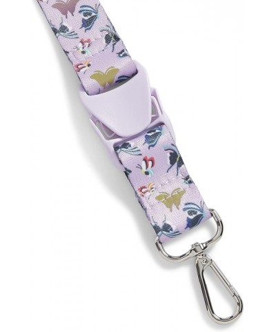 Wide Lanyard with Speed Clip Lavender Butterflies $7.95 Bracelets