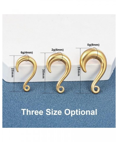 3 Pairs DIY Ear Weight Hook for Ear Piercing Jewelry Stainless Steel Plugs Dangle Ear Pierced Expander Gauge 06mm-2g DIY Ear ...