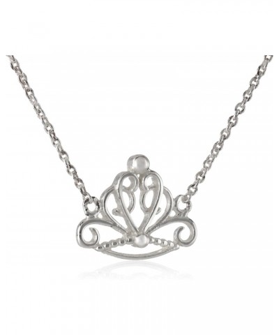 Princess Sterling Silver Crown Necklace $22.76 Necklaces