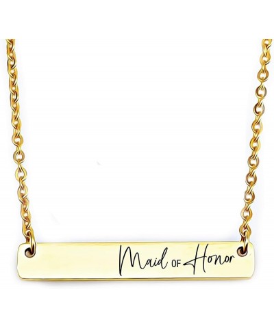 FBA-WEDDING Maid of Honor Gold $11.52 Necklaces