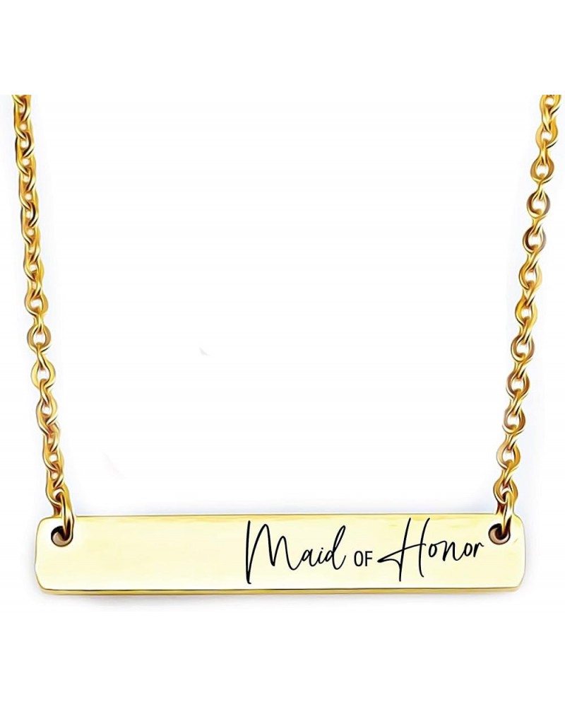 FBA-WEDDING Maid of Honor Gold $11.52 Necklaces