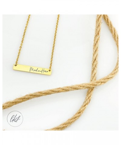 FBA-WEDDING Maid of Honor Gold $11.52 Necklaces