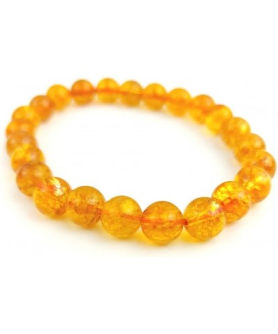 Jet Round Beads Stretch Bracelet Natural Genuine Metaphysical A+ Free Booklet Healing Gift Gemstone Crystal Bracelet Citrine ...